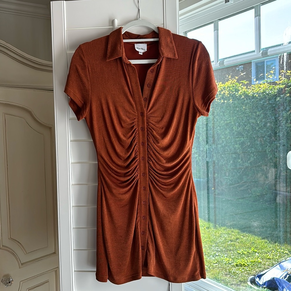Sky to Moon dress, size M, burnt orange color